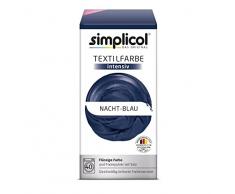 Simplicol intensiv (18 Farben) 1808: einfaches TextilfÃ¤rben in der Waschmaschine, Komplettpackung mit FÃ¤rbemittel und Fixierpulver, FlÃ¼ssige Pulver, Nacht-blau, 16 x 6,2 x 8 cm