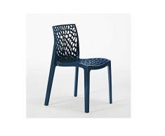 GRAND SOLEIL Upon Gruvyer Stapelstuhl Blu Petrolio