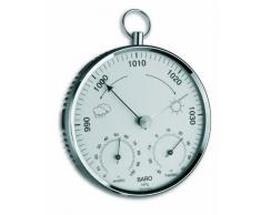 TFA Dostmann Analoge Wetterstation, mit Metallring, Barometer, Thermometer, Hygrometer