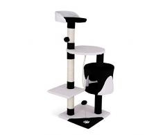 Kratzbaum Kletterbaum Katzenkratzbaum Katzenbaum Höhe 112 cm Farbe schwarz/weiß