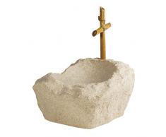 Laguna Ornament orientalischer Felsen und Springbrunnen, Weiß