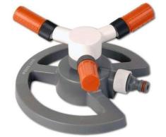 Bradas WL-Z16 3-Arm Drehsprenger Kreisregner Rasensprenger Sprinkler, Impulsregner 85 qm, grau, 10 x 10 x 5 cm