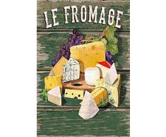 Schatzmix Le Fromage Cheese käse Metal Sign deko Sign Garten Blech