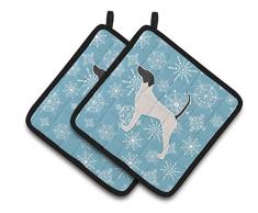 Caroline s Treasures Winter Schneeflocke English Pointer Paar Topflappen bb3495pthd, 7.5hx7.5 W, multicolor