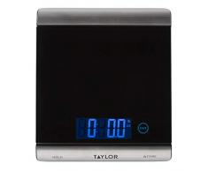 Taylor Precision Products 3851 Digitale Küchenwaage mit hoher Kapazität, 15 kg, Schwarz