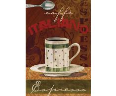 Schatzmix Italiano Espresso Kaffee Coffee Metal Sign deko Sign Garten Blech