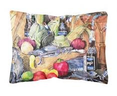 Carolines Treasures 8538PW1216 Barqs & Crabs Dekokissen aus Leinenstoff, groß, Mehrfarbig