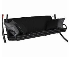 Angerer Auflage für Hollywoodschaukel, Elegance Style Schaukelauflage Design, schwarz, 180x50x50 cm, 42024/137