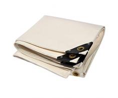 Nemaxx PLA46 Premium Abdeckplane 400x600 cm weiß mit Ösen, 650 g/m² PVC wasserdicht&reißfest - hochwertige Plane universell für LKW, Pool, Holz Gartenmöbel - Abdeckung, Schutzplane, Gewebeplane, 24m²