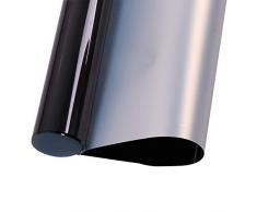 hohofilm Metallic Wärmeübertragung Vinyl Schneiden Film Eisen auf Papier Spiegel Effekt Sheet DIY T-shirt Stoff 20x12 schwarz