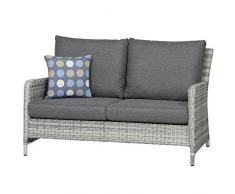 Siena Garden Soria Lounge 2er Sofa, grau