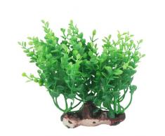 sourcingmap Kunststoff Pflanze Gras Aquarium Aquarium Dekoration, 21,1 cm, grün