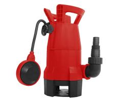 Matrix 340300170 SPW 400-2 Schmutzwasserpumpe, 400 W, 230 V, Rot/Schwarz