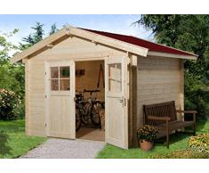 Sparset weka Gartenhaus Premium28 DT, 250x250, inkl. DS rot