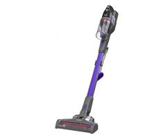 Black+Decker 4in1 Akku-Stielsauger Pet (18V, 2.0Ah, beutelloser Boden- & Handstaubsauger mit Elektro-Tierhaarbürste, inkl. Fugendüse, Tierhaarbürste, Akku, Ladegerät & Wandhalterung) BHFEV182CP