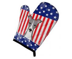 Caroline s Treasures bb2166ovmt American Flagge und Italienisches Windspiel Ofenhandschuh, 30,5 cm von 21,6 cm Multicolor