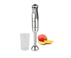 Korona 23520 Stabmixer – Zerkleinerer und Blender, ergonomisch - Design schwarz Edelstahl, 18/8, Metallic