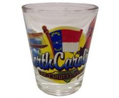 North Carolina Tarheel State Elements Schnapsglas
