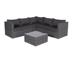 Garden Impressions 03660GY Lounge Set, Earl Grau, 211 x 211 x 64 cm