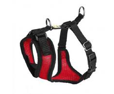 HUNTER MANOA VARIO RAPID Geschirr für kleine Hunde, Mesh-Material, weich, gepolstert, reflektierend, XS, rot