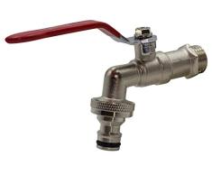 Riegolux 205500 Wasserhahn aus Messing, Kugel, 1/2 Zoll, Schnellkupplung