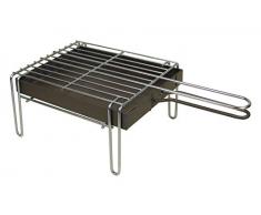 Imex El Zorro Grillrost, verzinkt, Schwarz, 26 x 21 x 12 cm, 71428.0