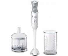 Bosch MSM66020 ergonomischer Stabmixer mit Zubehör, Kunststoff-Mixfuß mit QuattroBlade, 600 Watt