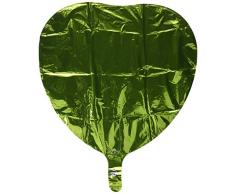 Anagram Folienballon Herz 18 Zoll (45,72 cm) lindgrün