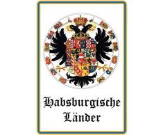 Schatzmix Habsburgische Länder Wappen Adler Metal Sign deko Schild Blech Garten