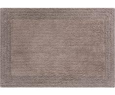 Linea Due beidseitig verwendbar Badteppich 100% Baumwolle, ultra soft, PRIMO, Badematte 70x120cm, taupe