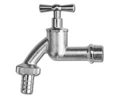 Bradas GKK021213 Wasserhahn 1/2 Schlauchverschraubung 3/4 Zoll AG, Silber 5x5x2 cm