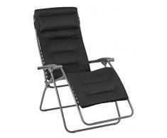 Lafuma Großer Relax-Liegestuhl, Klappbar und verstellbar, RSX Clip XL, Air Comfort, Acier (Anthrazit), LFM2041-8718