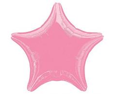 Anagram 1280402 Folienballon, Stern-Metallic Pink, 48,3 cm