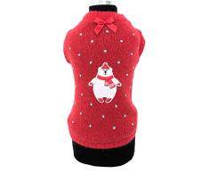Trilly tutti Brilli Dustin Hund Pullover mit Dekoration, XS, rot
