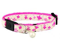 Trixie Glow in the Dark Kätzchen Katze Plüsch Halsband, 1 stuck, (Assortiert)