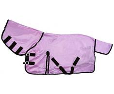 Cwell Equine New Mini/Shetland/Pony Fly Teppich Weich Mesh befestigt Hals Cover violett/lila 3 6–4 22,9 cm (4 15,2 cm).
