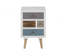 AC Design Furniture Nachttisch Suwen, B: 36 x T:30 x H: 59 cm, MDF, Mehrfarbigen
