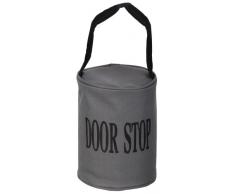 Esschert Design Türstopper, Türpuffer in grau, mit Schlaufe, ca. 13 cm x 13 cm x 16 cm