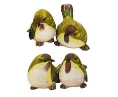 HOMERRY Gartenfigur Vogel für Rasen oder Terrasse Braune Vögel