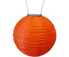 Allsop Haus und Garten, rund, 25,4 cm Soji Solar Laterne Orange