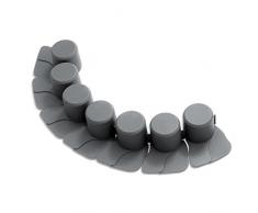 Palisade Rasenkante Beetumrandung Beeteinfassung 4,05m 3 FARBEN TOP (grau)