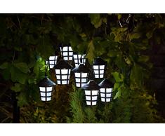 Noma 20 Solar weiß Multifunktionslaterne Lichterkette Lichterkette mit statischer Funktion Einheitsgröße