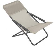 Lafuma Liegestuhl, Klappbar und verstellbar, Transabed, Batyline, Beige, LFM2863-8548