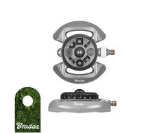 Bradas WL-Z15 WhiteLine 8-Funktionen Rasensprenger Sprinkler Regner Bewässerung, grau, 10 x 10 x 5 cm