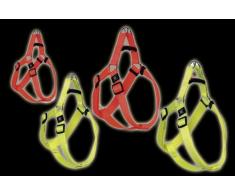 Karlie Art Sportiv Plus Geschirr, 15 mm 25-45 cm, Reflek.gelb, Step und Go