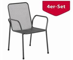 MWH Das Original 879272 Stapelsessel, Ario, grau