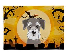 Caroline s Treasures bb1764plmt Halloween Schnauzer Stoff Tisch-Sets, multicolor
