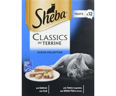 Sheba Classics Ocean Collection in Terrine Katzenfutter , 4 x 12 x 85g