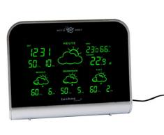 WD 2900 – satellitengestützte Wetterstation mit 4 Tagesvorhersage und LED - Farbdisplay, modernes Design, Besser als jedes Thermometer und mindestens so gut wie der deutsche Wetterbericht