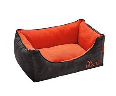 HUNTER Hundesofa Belfast, mit Kunstleder, 60x40 cm, anthrazit/orange